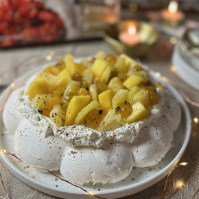 Pavlova ananas, mangue, passion